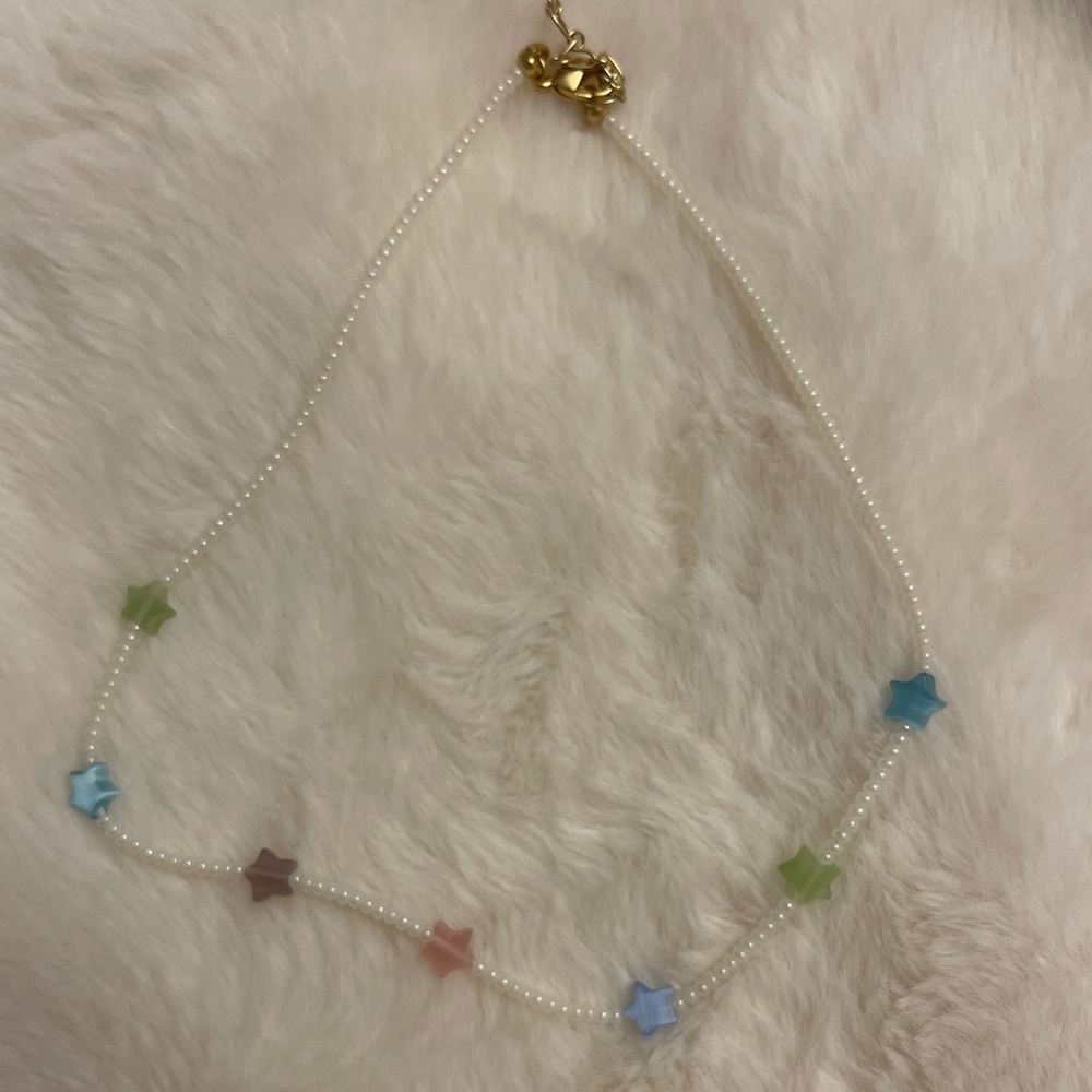 Multicolored Adjustable Star Choker